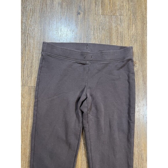 Skims Cotton Jersey Fold Over Flares Brown Size XS Wide Leg Stretch - Picture 2 of 14